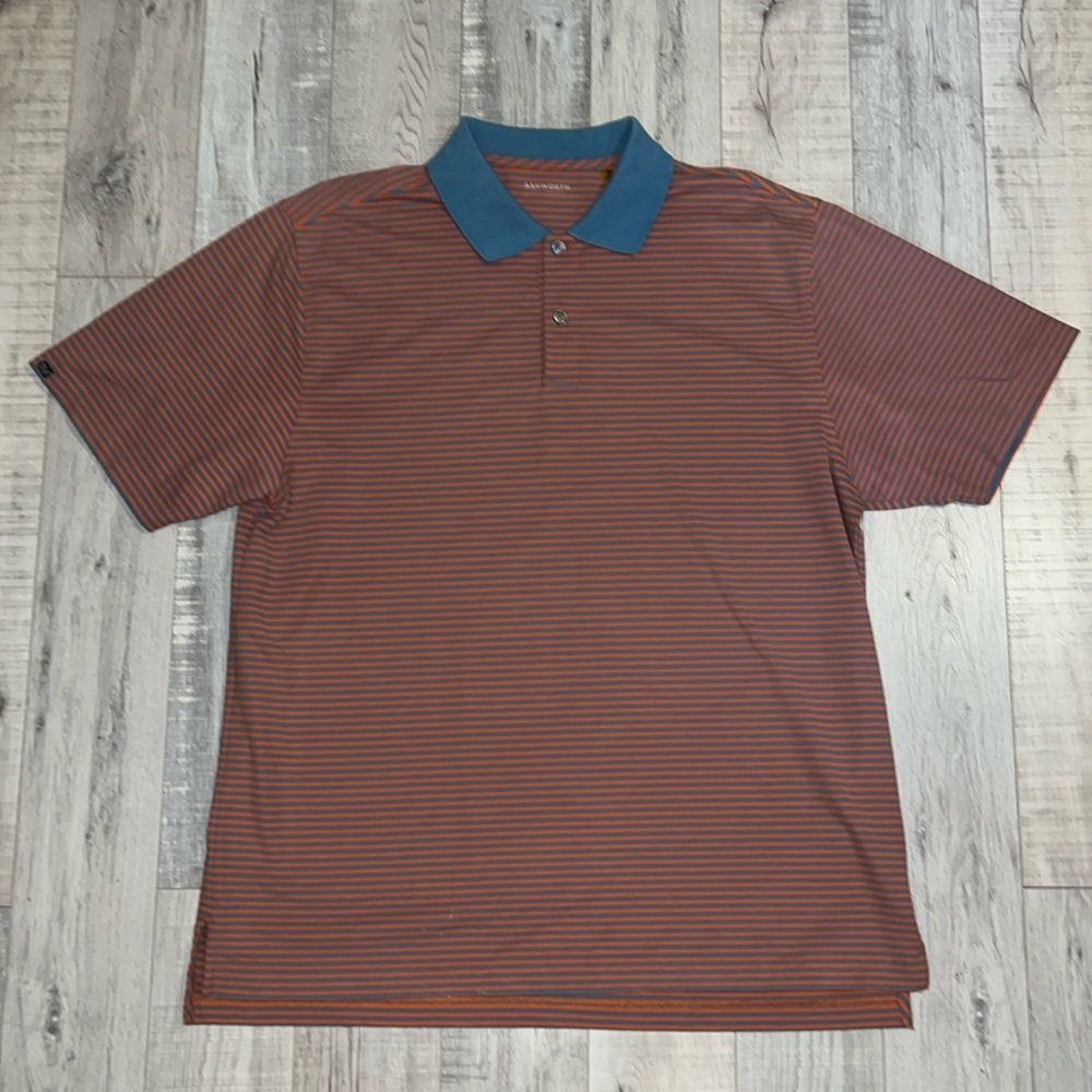 Ashworth Golf Company Striped Polo